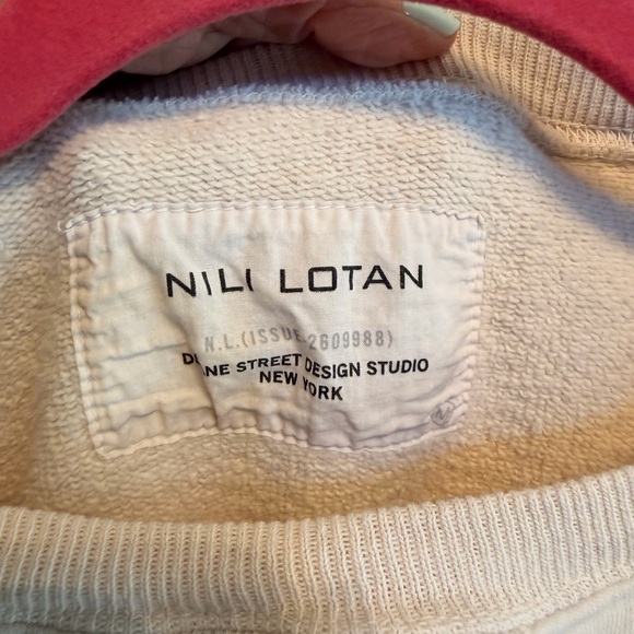 Nili Lotan Cream Pullover Sweatshirt NWOT - Picture 4 of 4